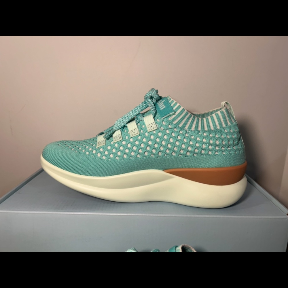 Moshn By Klogs Vigor Knit Shoes Sneakers Aqua Green Womans 6M - Picture 7 of 16